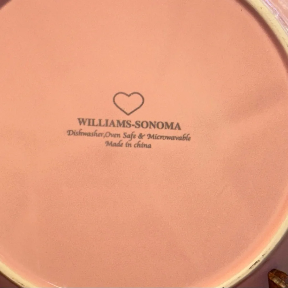 Williams-Sonoma fondue plates Pink